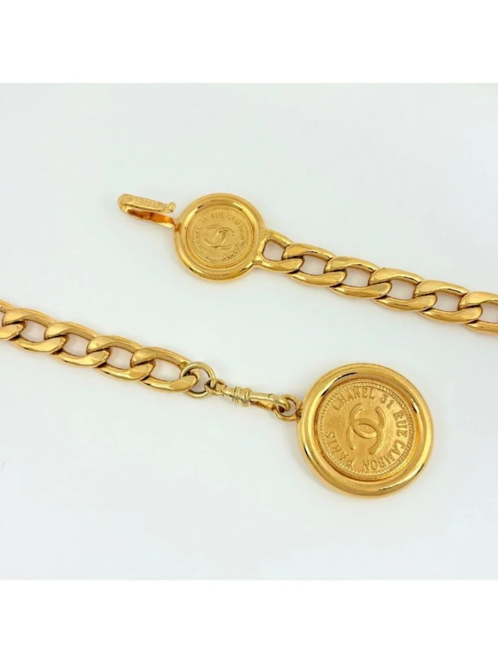 Chanel CC Logo Chain Belt Gold Plated